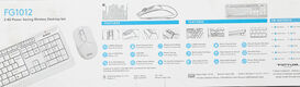 Клавиатура + мышь A4Tech Fstyler FG1012 клав:белый мышь:белый USB беспроводная Multimedia [1599042]