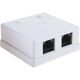 Gembird NA214 RJ-45 Розетка кат.5e внешняя 2 порта