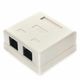 Gembird NA218 Розетка RJ-45 кат.6 внешняя 2 порта