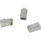 Коннектор RJ-45 Кат.5 (8P8C) Exegate под одножильный кабель (1шт) Exegate EX158091RUS (V)