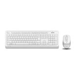 Клавиатура и мышь Wireless A4Tech FG1010 WHITE бело-серая