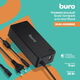 BURO Блок питания автоматический 65W 12V-20V 11-connectors 3.25A 1xUSB 2.1A от бытовой электросети (BUM-0220B65)