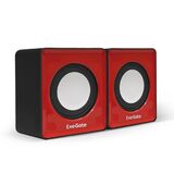 Акустическая система 2.0 ExeGate Disco 140 Red Exegate EX289920RUS (питание USB, 2х3Вт (6Вт RMS)