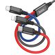 HOCO HC-68636 X76/ USB кабель 3-in-1: Lightning+Micro+Type-C/ 1m/ 2A/ Black+Red+Blue