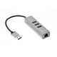 Telecom Переходник USB 3.0 -->RJ-45 1000Mbps +3 USB3.0