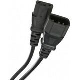 Кабель UPS - устройство 220V <VDE>3G0, 75mm2 , 3, 0m Telecom TE001-CU0.75-3M (IEC-320-C13/ C14)