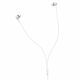 HOCO M70/ Наушники + микрофон/ Кнопка ответа/ 1.2м/ 3.5 mm jack/ White