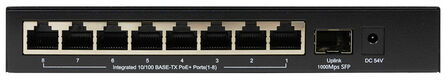 ORIGO OS1209P/80W/A1A Неуправляемый PoE-коммутатор 8x100Base-TX PoE+