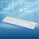 Клавиатура Oklick 500M белый USB slim Multimedia [1061586]