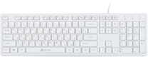 Клавиатура Oklick 500M белый USB slim Multimedia [1061586]