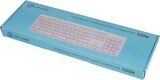 Клавиатура Oklick 500M белый USB slim Multimedia [1061586]