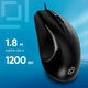 Oklick 185V2 черный оптическая (1000/1200dpi) USB (3but) [1185962]