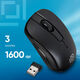 Oklick 445MW черный оптическая (1200dpi) беспроводная USB (3but) [945817]