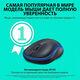 Мышь беспроводная Logitech M185 Blue (синяя, оптическая, 1000dpi, 2.4 GHz/USB-ресивер) (арт. 910-002632, M/N: MR0087 / CU0019)
