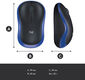 Мышь беспроводная Logitech M185 Blue (синяя, оптическая, 1000dpi, 2.4 GHz/USB-ресивер) (арт. 910-002632, M/N: MR0087 / CU0019)