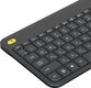 Клавиатура беспроводная Logitech K400 Plus Dark ЛАТИНИЦА (с сенсорной панелью, приемник Unifying, 2 батареи типа AA) (арт. 920-007173, M/N: Y-R0055 / C-U0008) Клавиатура беспроводная Logitech K400 Plus Dark ЛАТИНИЦА (с сенсорной панелью, приемник Unifying, 2 батареи типа AA) (арт. 920-007173, M/N: Y-R0055 / C-U0008)