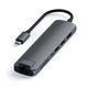 Satechi [ST-UCSMA3M] Адаптер USB-C Type-C Slim Multiport with Ethernet Adapter. Цвет серый космос