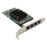 Сетевой адаптер ExeGate EXE-BCM5719 Exegate EX293453RUS (PCI-E x4 v2.0, порты 4xRJ45, 10/ 100/ 1000Mbps, Gigabit Chipset Broadcom BCM5719)