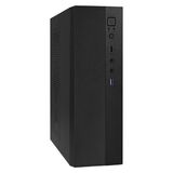 Корпус Desktop ExeGate MI-301U-300 Exegate EX291270RUS (mATX/ mini-ITX, 1U-F300S 4см, 1*USB+1*USB3.0, аудио, черный)
