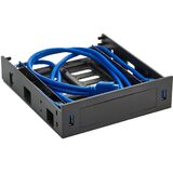 Салазки для установки HDD 2.5/ 3.5" в отсек 5.25" с 2*USB3.0 Exegate HD-2U3 Exegate EX280445RUS (переходник)