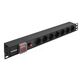 Exegate EX280837RUS Блок розеток ExeGate ServerPro PDU-19H702 Al-7S-C14-SW-O