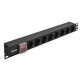 Exegate EX280840RUS Блок розеток ExeGate ServerPro PDU-19H801 Al-8S-C14-SW