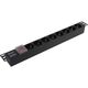 Exegate EX280840RUS Блок розеток ExeGate ServerPro PDU-19H801 Al-8S-C14-SW