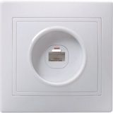 РК10-КБ Розетка 1местн. комп. КВАРТА Iek EKK10-K01-DM (белый)