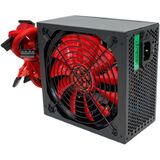 14CM 80+ black, APFC, 24+4p, 2 PCI-E(6+2) Ginzzu PC500 (Red)