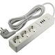 Harper Сетевой фильтр с USB зарядкой UCH-325 White (3 роз.,3м., 3xUSB., (3680W)16А) {H00003008}