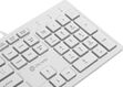 Клавиатура Oklick 550ML белый USB slim Multimedia LED [1061618]