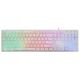 Клавиатура Oklick 550ML белый USB slim Multimedia LED [1061618]