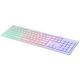 Клавиатура Oklick 550ML белый USB slim Multimedia LED [1061618]
