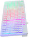 Клавиатура Oklick 550ML белый USB slim Multimedia LED [1061618]