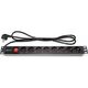 5bites PDU819P-01 Блок розеток 8S / PVC / SWITCH / 1U / 19 5bites PDU819P-01 Блок розеток 8S / PVC / SWITCH / 1U / 19