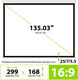 Экран Cactus Wallscreen CS-PSW-168X299 168x299 см 16:9 настенно-потолочный рулонный белый