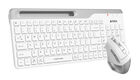 Клавиатура + мышь A4Tech Fstyler FB2535C клав:белый/серый мышь:белый/серый USB беспроводная Bluetoot