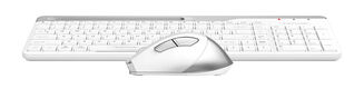 Клавиатура + мышь A4Tech Fstyler FB2535C клав:белый/серый мышь:белый/серый USB беспроводная Bluetoot