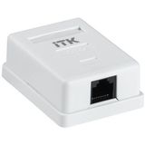 Розетка инф. настенная RJ45 кат. 5Е UTP 1 порт GENERICA Itk CS2-1C5EU-12-G