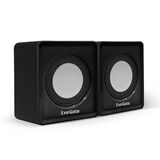 Акустическая система 2.0 ExeGate Disco 140 Black Exegate EX287057RUS (питание USB, 2х3Вт (6Вт RMS)