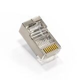 Коннектор ExeGate PL45-C5-8P8C-SH-100 RJ-45 Кат.5e под одножильный кабель Exegate EX293764RUS (8P8C)
