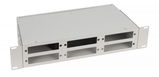 Кросс бокс оптический 19&amp;quot; 2U на 6 адаптерных панелей Cabeus FO-CS-19-6FP-GY