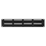 Патч-панель 19" NEOMAX [NM-PP-2U48P-UC5E-D-108-BK] 2U