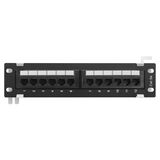 Настенная патч-панель NEOMAX [NM-PP-WM12P-UC5E-D-111-BK] 12 портов&nbsp;<img style='position: relative;margin:0' src='/image/only_to_order_edit.gif' alt='На заказ' title='На заказ' />
