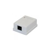 Внешняя сетевая розетка NEOMAX [NM-SMB-KJ45-U5E-1PD-101-WH] Cat.5E, UTP&nbsp;<img style='position: relative;margin:0' src='/image/only_to_order_edit.gif' alt='На заказ' title='На заказ' />
