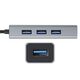 Exegate EX293981RUS USB-Хаб (концентратор) ExeGate DUB-4 (кабель-адаптер USB3.0 --> 4xUSB3.0, Plug&Play, серебристый)