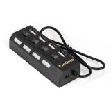 USB-Хаб ExeGate DUB-42SW (кабель-адаптер USB2.0 --> 4xUSB2.0, кнопки включения/ отключения для каждого порта, Plug&amp;Play, черный) Exegate EX293977RUS (концентратор)&nbsp;<img style='position: relative;margin:0' src='/image/only_to_order_edit.gif' alt='На заказ' title='На заказ' />