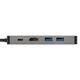 Exegate EX293982RUS Док-станция ExeGate DUB-21C/PD/HL (кабель-адаптер USB Type-C --> 2xUSB3.0 + PD 100W + HDMI 4K@60Hz + Lan RJ45 10/100/1000Mb, Plug&Play, серая)