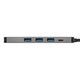 Exegate EX293984RUS Док-станция ExeGate DUB-31C/PD/H (кабель-адаптер USB Type-C --> 3xUSB3.0 + PD 60W + HDMI 4K@30Hz, Plug&Play, серый)