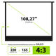 Экран Cactus WallExpert CS-PSWE-220x165-WT 220x165 см 1:1 настенно-потолочный рулонный белый